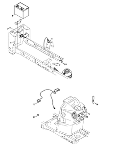 Electrical Diagram and Parts List for XT2-LX42KH (13APA1CS010-13WPA1CS010)(2015) Cub Cadet Lawn Tractor